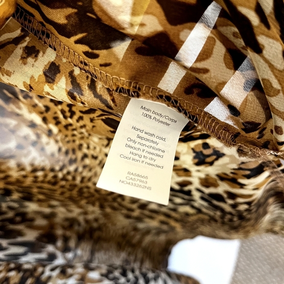 Chelsea28 Swim Cover-Up Kimono Leopard Animal Print Beach Boho Sexy Bohe… - Picture 5 of 5